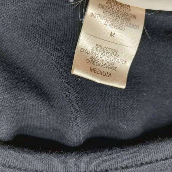 M & C Sportswear Black Knit Top Red Embellished Cardinals Size Medium - Picture 8 of 8